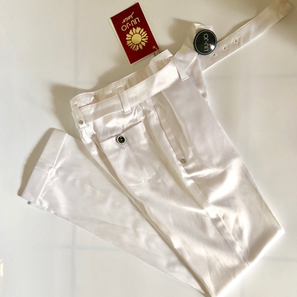 Liu Jo Junior White Satin Pants Size 10